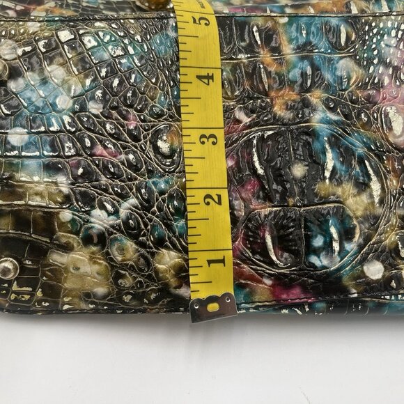 Brahmin Medium Asher Retrogade Melbourne Croc Embo Leather Satchel New - Picture 7 of 10